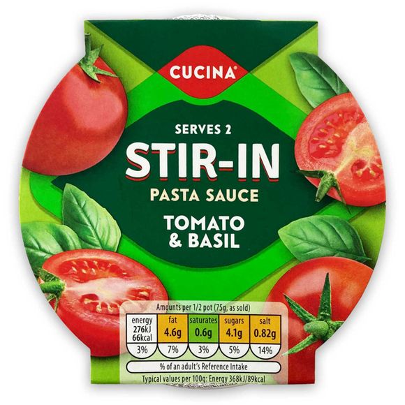 Stir In Tomato & Basil Pasta Sauce 150g Cucina